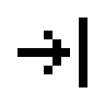 Right Arrow Bar Free Open-Source SVG Icon