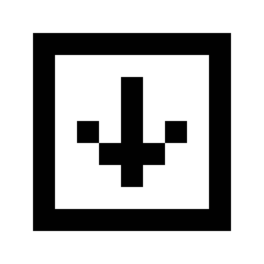 Downward Arrow in Box (Pixel Art) Free Open-Source SVG Icon (Pixelarticons)