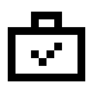 Briefcase with Checkmark Free Open-Source SVG Icon (Pixelarticons)