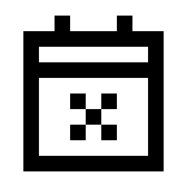 Remove Calendar Event Free Open-Source SVG Icon (Pixelarticons)