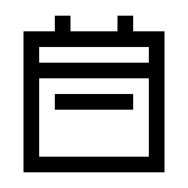 Weekly Calendar (Pixelarticons) Free Open-Source SVG Icon (Pixelarticons)