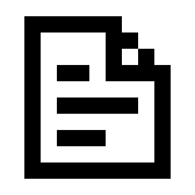 Alternative File Document (Pixelarticons) Free Open-Source SVG Icon (Pixelarticons)