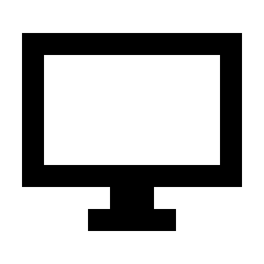 Computer Monitor Display Free Open-Source SVG Icon (Pixelarticons)