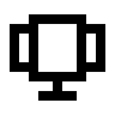 Trophy Award (Pixelarticons) Free Open-Source SVG Icon (Pixelarticons)