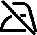 Do Not Iron Symbol Free Open-Source SVG Icon