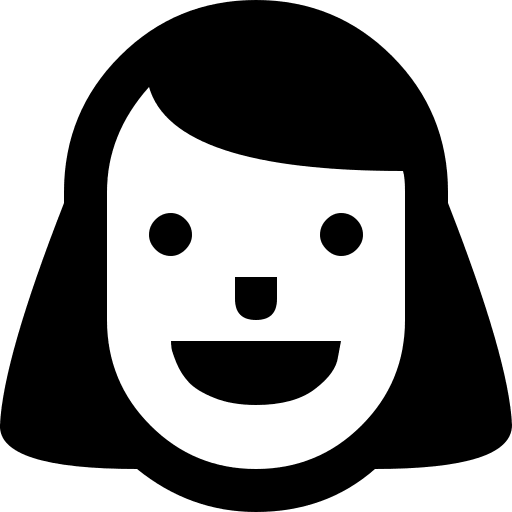 Smiling Girl Free Open-Source SVG Icon (PrestaShop Icons)