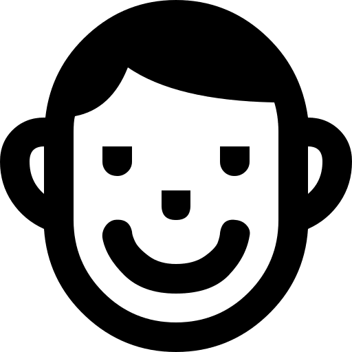 Happy Guy with Big Smile Free Open-Source SVG Icon (PrestaShop Icons)