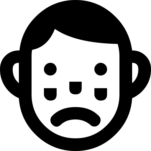 Crying Guy Character Free Open-Source SVG Icon (PrestaShop Icons)