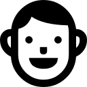 Smiling Guy Free Open-Source SVG Icon