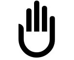 Hand Gesture Free Open-Source SVG Icon