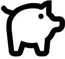 Piggy Bank Free Open-Source SVG Icon