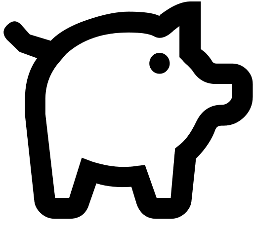 Piggy Bank Free Open-Source SVG Icon (PrestaShop Icons)