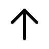 Upward Arrow (Prime Icons) Free Open-Source SVG Icon