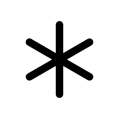 Asterisk Symbol Free Open-Source SVG Icon (Prime Icons)