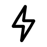 Lightning Bolt Symbol Free Open-Source SVG Icon