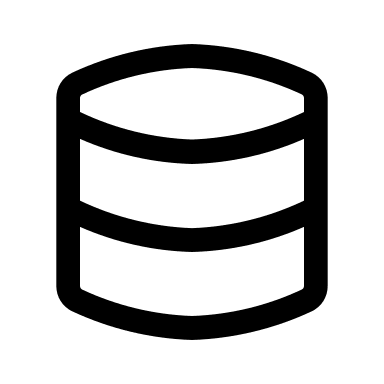 Database Storage System Free Open-Source SVG Icon (Prime Icons)