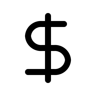 Dollar Currency Symbol Free Open-Source SVG Icon (Prime Icons)