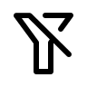 Filter Slash Symbol Free Open-Source SVG Icon