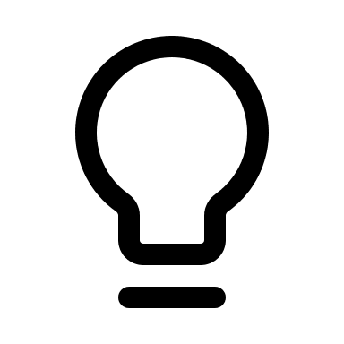 Lightbulb Symbol Free Open-Source SVG Icon (Prime Icons)