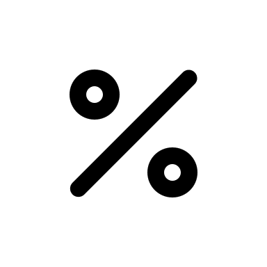 Percentage Symbol Free Open-Source SVG Icon (Prime Icons)