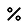 Percentage Symbol Free Open-Source SVG Icon