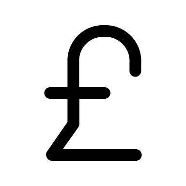 Pound Currency Symbol Free Open-Source SVG Icon (Prime Icons)