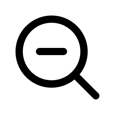 Search with Minus Symbol (Prime Icons) Free Open-Source SVG Icon (Prime Icons)