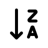 Alternate Alphabetical Sort Down (Prime Icons) Free Open-Source SVG Icon