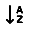 Alphabetical Sort Down (Prime Icons) Free Open-Source SVG Icon