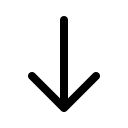 Downward Arrow Free Open-Source SVG Icon