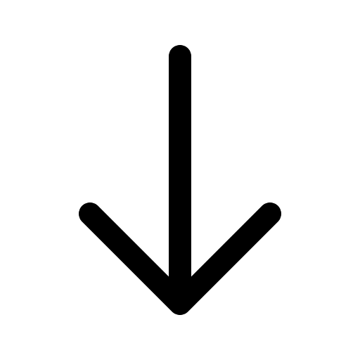 Downward Arrow Free Open-Source SVG Icon (Quill Icons)