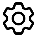 Alternative Cog Gear (Quill) Free Open-Source SVG Icon