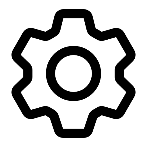 Alternative Cog Gear (Quill) Free Open-Source SVG Icon (Quill Icons)