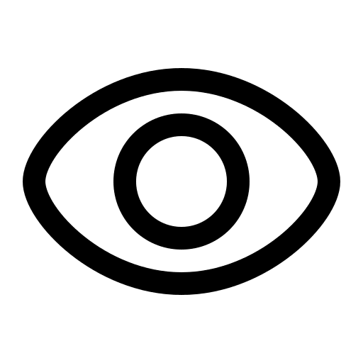 Eye Symbol Free Open-Source SVG Icon (Quill Icons)