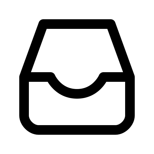 Inbox Folder Free Open-Source SVG Icon (Quill Icons)