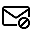 Mail Unsubscribe Option Free Open-Source SVG Icon