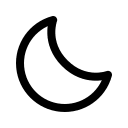 Moon Symbol Free Open-Source SVG Icon