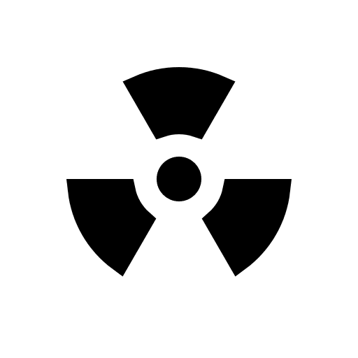 Nuclear Symbol Free Open-Source SVG Icon (Quill Icons)