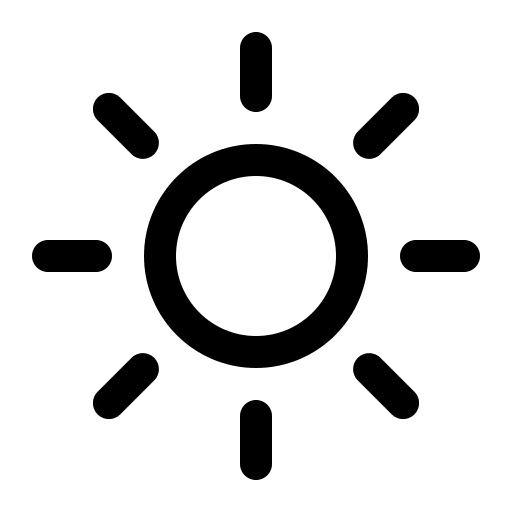 Sun Symbol Free Open-Source SVG Icon (Quill Icons)