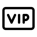 VIP Access Badge Free Open-Source SVG Icon