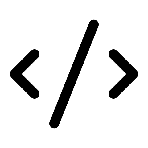 Code Snippet Free Open-Source SVG Icon (Radix Icons)