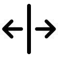 Column Spacing Adjustment Free Open-Source SVG Icon
