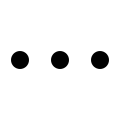 Horizontal Dots Menu Free Open-Source SVG Icon