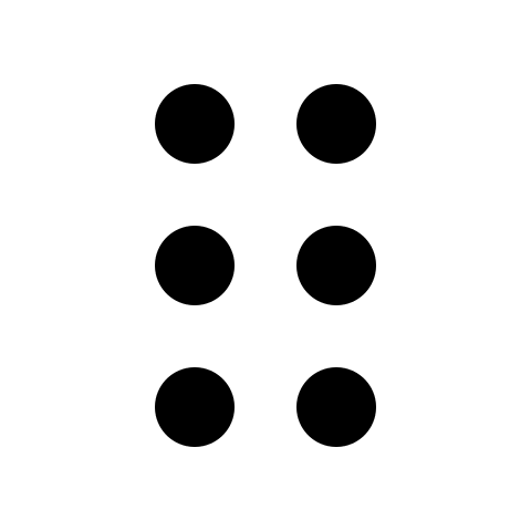 Drag Handle with Two Dots Free Open-Source SVG Icon (Radix Icons)