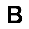 Bold Font Style Free Open-Source SVG Icon