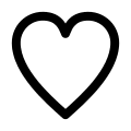 Heart Shape Symbol Free Open-Source SVG Icon