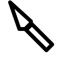 Hobby Knife Free Open-Source SVG Icon