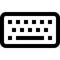 Keyboard Input Device Free Open-Source SVG Icon