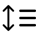 Line Height Adjustment Free Open-Source SVG Icon