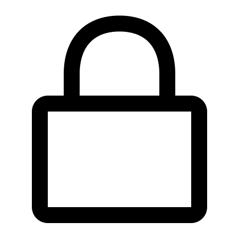 Closed Lock (Radix Icons) Free Open-Source SVG Icon (Radix Icons)